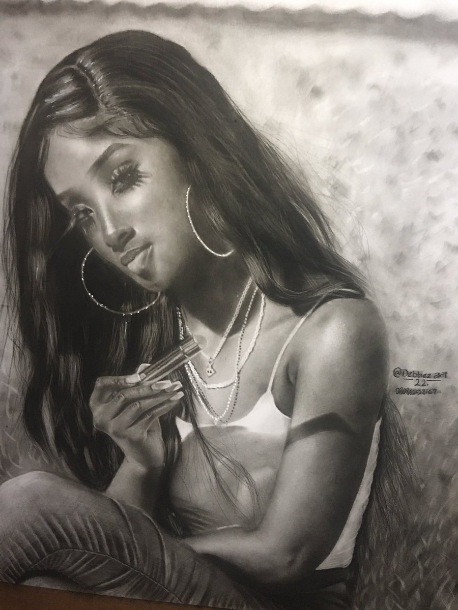 Complete portrait of @pyt_kellyyy  #WhatsApp #art #TweetOfTheDay #Pencildrawing #complete #support