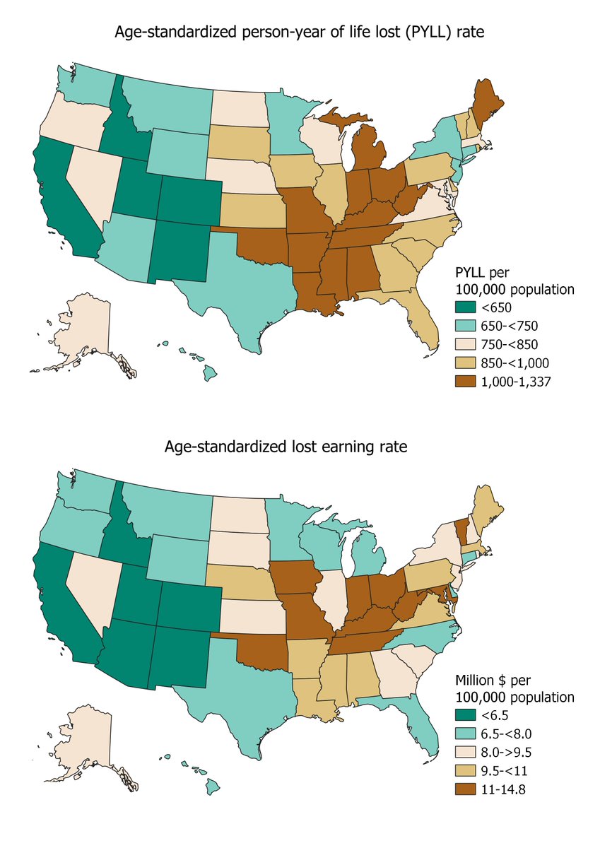 ACSNews (@acsnews) on Twitter photo A new report led by @americancancer <a href="/FarhadIslami/">Farhad Islami, MD PhD</a> in <a href="/IntJCanc/">International Journal of Cancer</a> shows nearly 123 thousand #cancer deaths were from #cigarettesmoking in the U-S in 2019 leading to > 2 million life-years lost & $21 BILLION in lost earnings. <a href="/ACS_Research/">ACS Research</a> #stopsmoking pressroom.cancer.org/cancerearnings A new report led by @americancancer <a href="/FarhadIslami/">Farhad Islami, MD PhD</a> in <a href="/IntJCanc/">International Journal of Cancer</a> shows nearly 123 thousand #cancer deaths were from #cigarettesmoking in the U-S in 2019 leading to > 2 million life-years lost & $21 BILLION in lost earnings. <a href="/ACS_Research/">ACS Research</a> #stopsmoking pressroom.cancer.org/cancerearnings