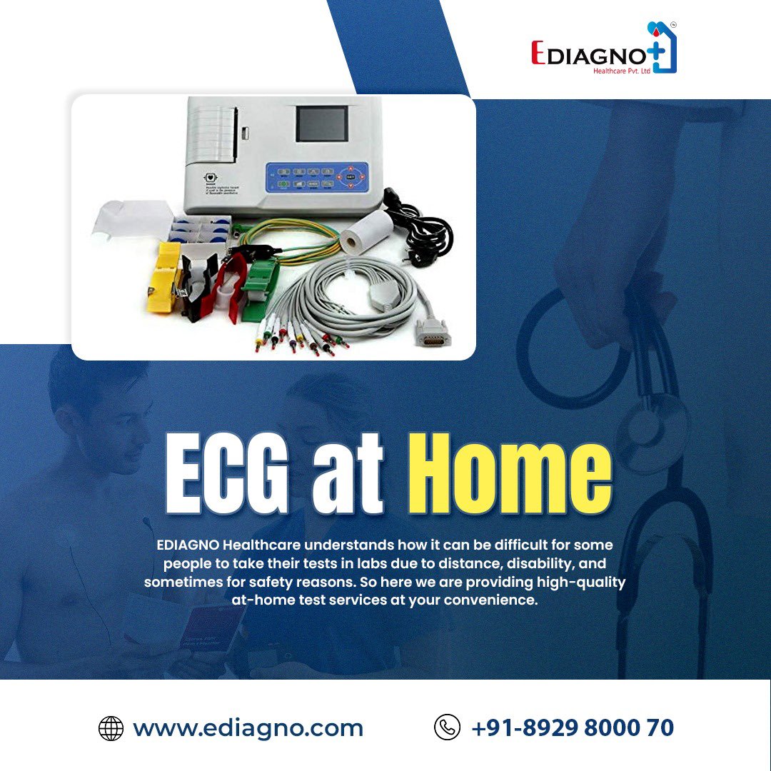 EdiagnoH's tweet photo. We provides easy, affordable and accurate testing of ECG at home in Delhi NCR.

For more info. 
Call us at : +91-8929800070
Or visit us at : https://t.co/Ai9bErrvJS

#ECG #bloodtest #ediagno #xrayathome #home #serviceathome #homeserviceavailable #homeservice #accurate #affordable https://t.co/05SAb8rIrC