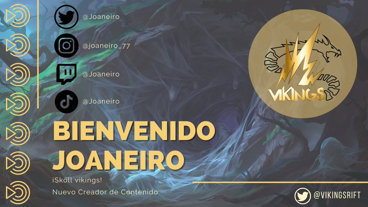 ValkiriasVKS's tweet photo. NUEVO FICHAJE! 🔥🔥🔥

Damos la bienvenida a nuestro club a un nuevo creador de contenido @Joaneiro_7 que viene con mucha samba!🇧🇷🇪🇸

Muchos éxitos! 💀🪓

#SköllVikings https://t.co/yKjaXwxQgn