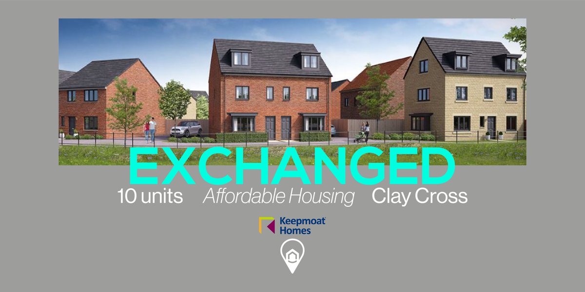 We’re thrilled to announce that we have exchanged on 10x units in Clay Cross with <a href="/KeepmoatHomes/">Keepmoat</a>.

First units will be available from May 2023.

More details to follow.

#affordablehousing #affordablerent