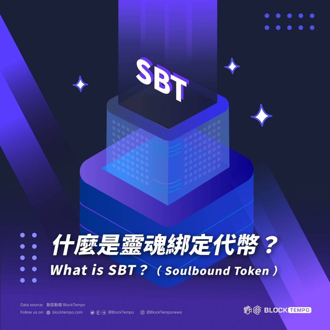 ◤ 什麼是靈魂綁定代幣 SBT？｜Soulbound Token ◢ ​ 2022 年初，V 神提出了「靈魂綁定代幣」概念，SBT 的出現旨在帶來一個更加豐富的 Web3 世界，實現將社會結構如：家庭、品牌、學校…等帶入區塊鏈世界。