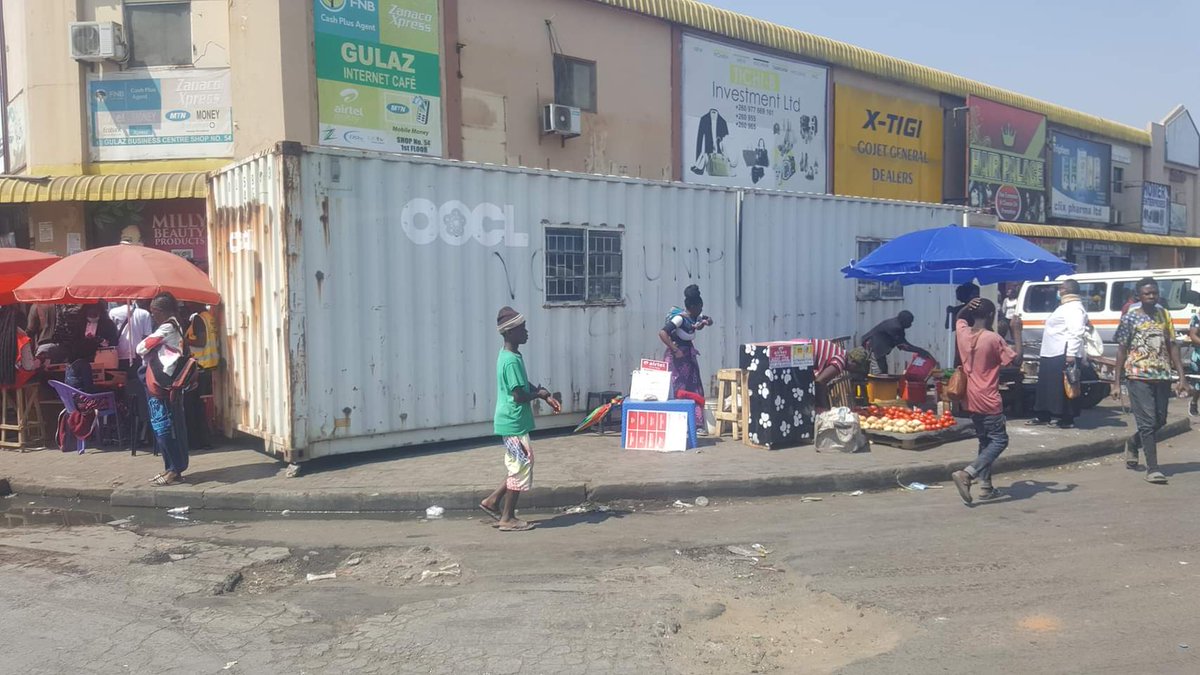 kay_mule's tweet photo. Money Booths thrown out. And boom a whole 20ft container has emerged. Where is the sanity? https://t.co/9B8WMv1uqq