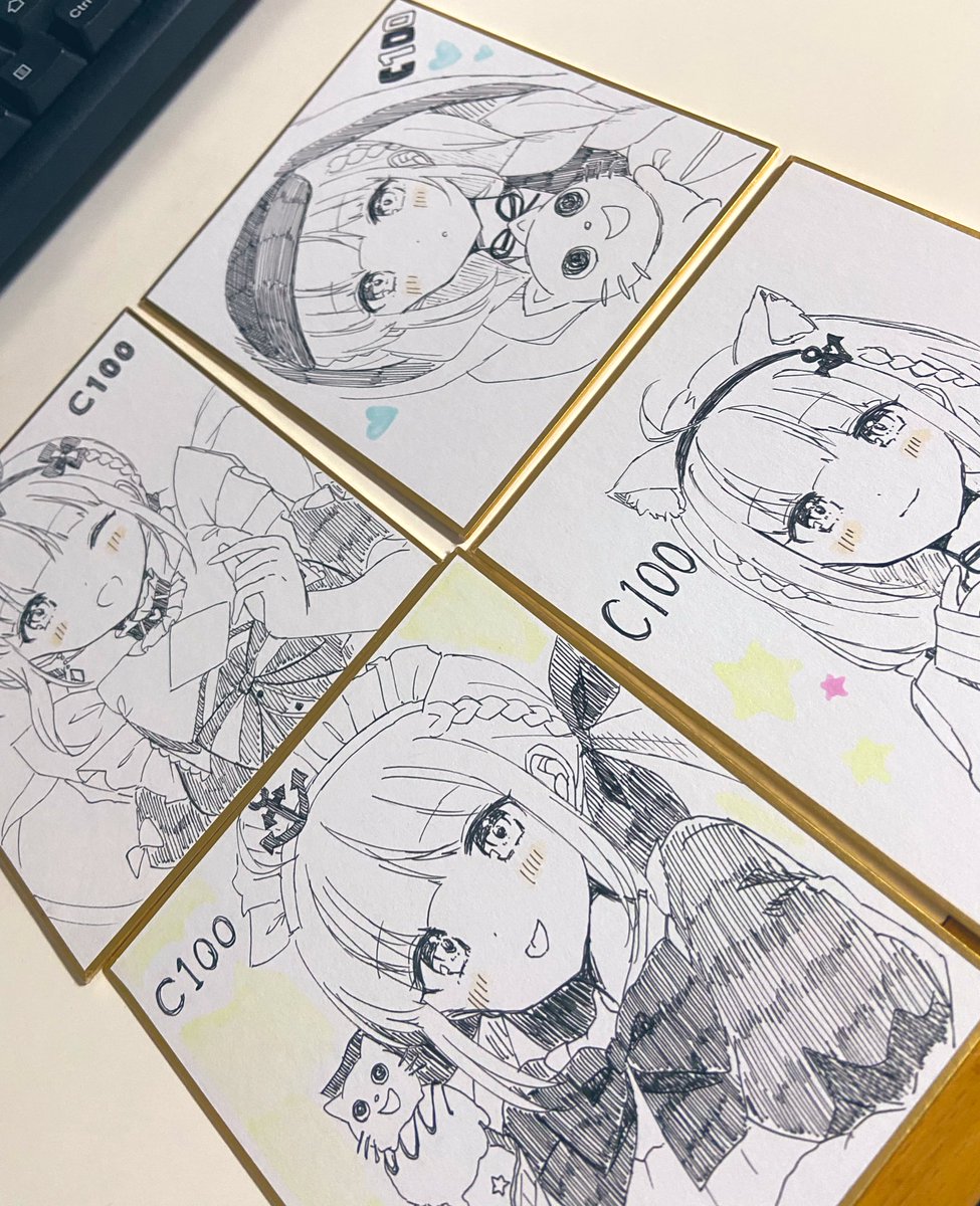 色紙たくさん描いた!! 