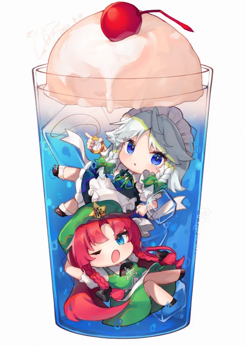 めーさくクリームソーダ 