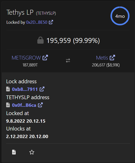 MetisGrow's tweet photo. #METISGROW 

Liquidity-pool is now extended to 3months+ 

https://t.co/wr6dl7u6kV

#metis #metisdao #andromeda #tethys #onlymoons https://t.co/LntILtjSeT