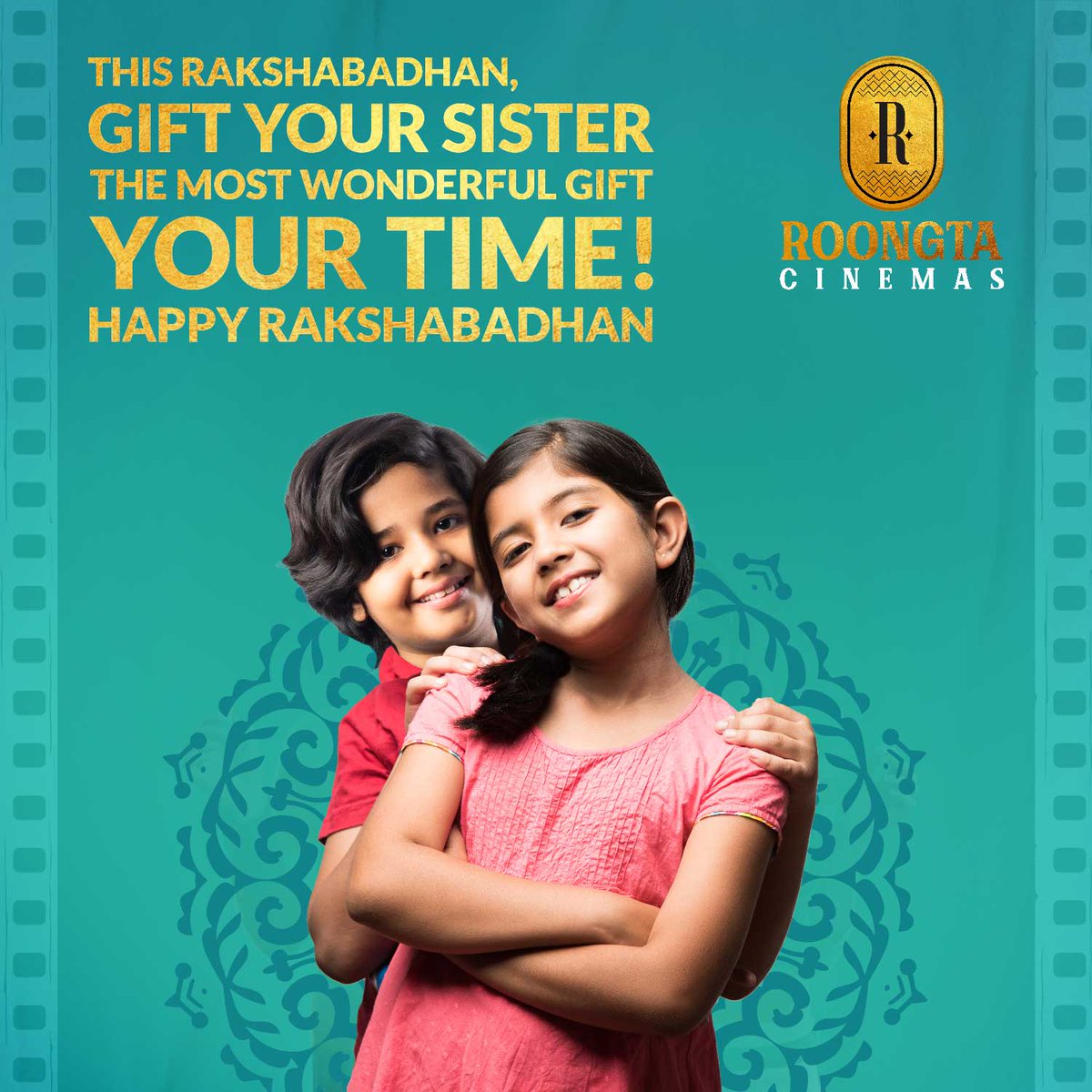 RoongtaCinemas's tweet photo. The time we spend with siblings creates memories forever. This Rakshabandhan, give them your time 
Happy Rakshabandhan!  

#Roongtacinemas #Roongta #cinema #HappyRakshabandhan #Rakshabandhan #Love #Care #Siblings #RakshabandhanSpecia #Brother #Sister #Sisterlove #Rakhi2022 https://t.co/xkYRqJbj96
