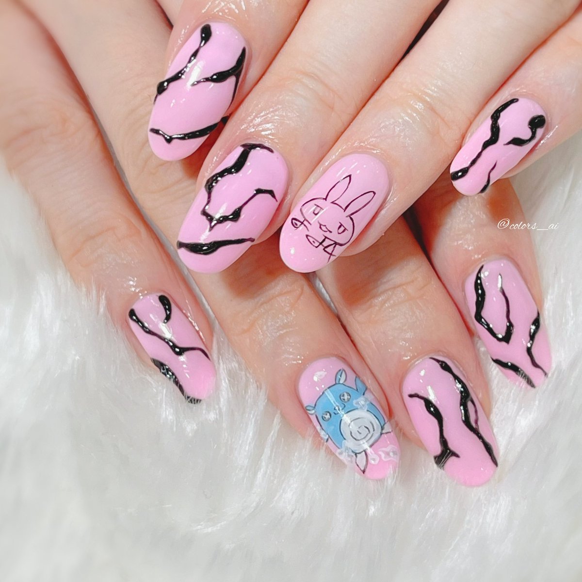 aj5　痛ネイルオーダー 痛ネイル - うだがわえりのネイルデザイン[No.8513855]｜ネイルブック