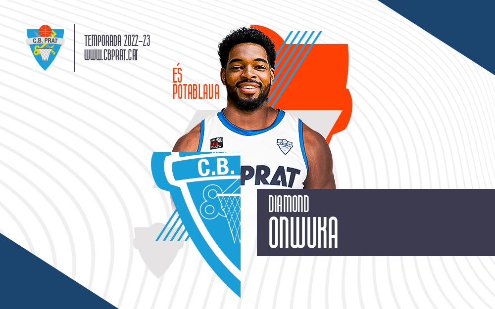 [FIXATGE 🔀] 

Més fusta pel projecte Prat 22/23. L'aler <a href="/DiamondOnwuka/">Diamond Onwuka</a> s'incorpora al <a href="/CBPrat/">Club Bàsquet Prat</a>

L'aler de 203 cm d'alçada està format al Joventut de Badalona, FC Barcelona i a diverses universitats dels Estats Units.

Benvingut #EsPotablava
cbprat.cat/laler-diamond-…