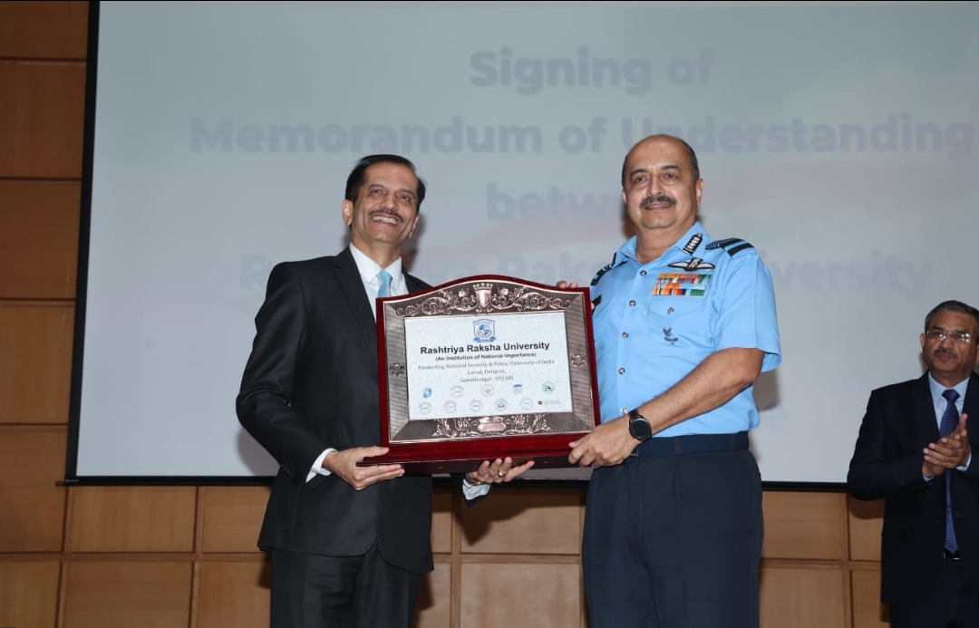 Indian Air Force signs MoU with Rashtriya Raksha University in Gujarat