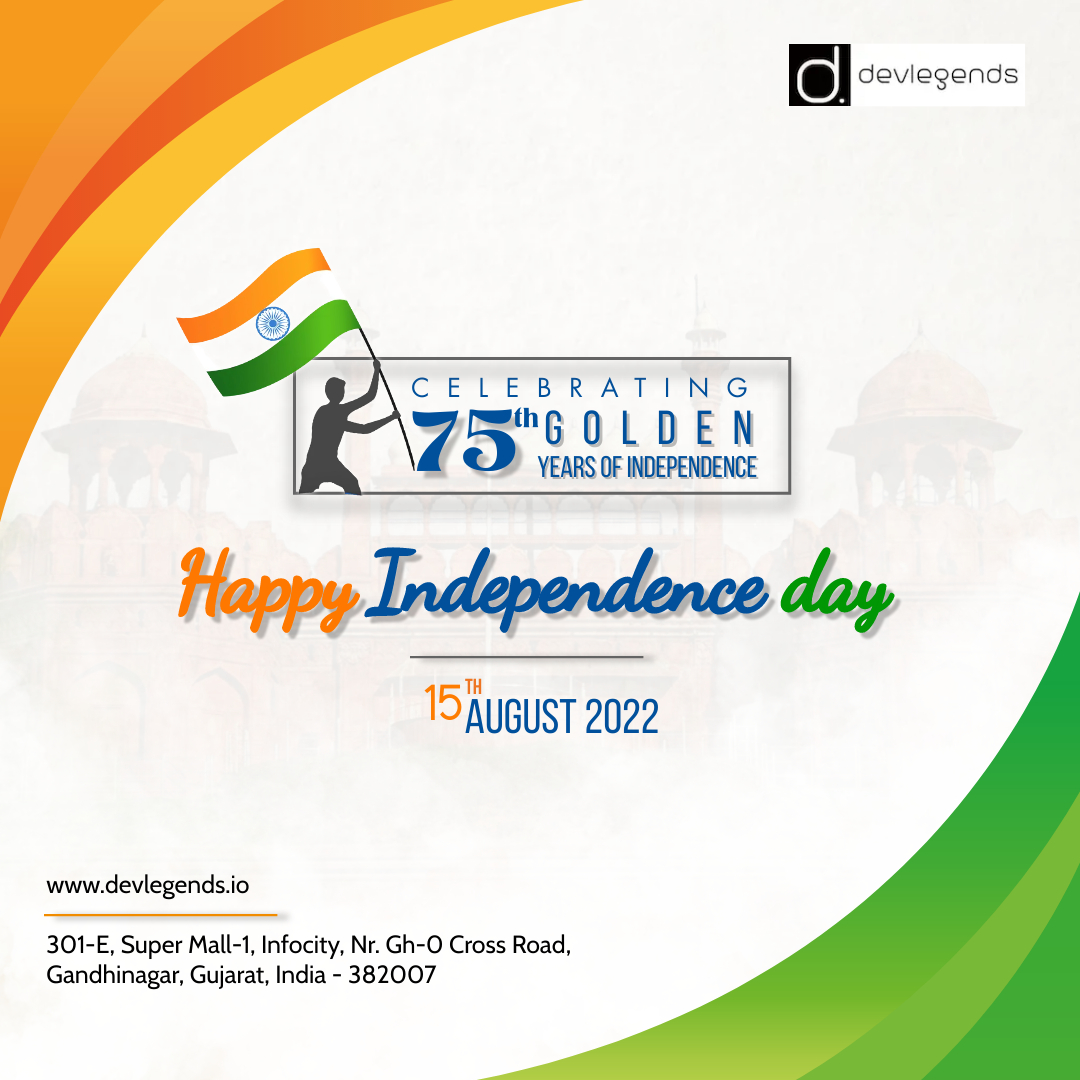 devlegendstech's tweet photo. India celebrates glorious 75 years of Independence. We wish a Happy Independence Day to all proud Indians.🇮🇳🎉 #independenceday2022 #independenceday #tiranga #indianflag #harghartiranga #amritmahotsav #india #indian #15august #HappyIndependenceDay #devlegends #devlegendstech https://t.co/f3U3HoZXjn