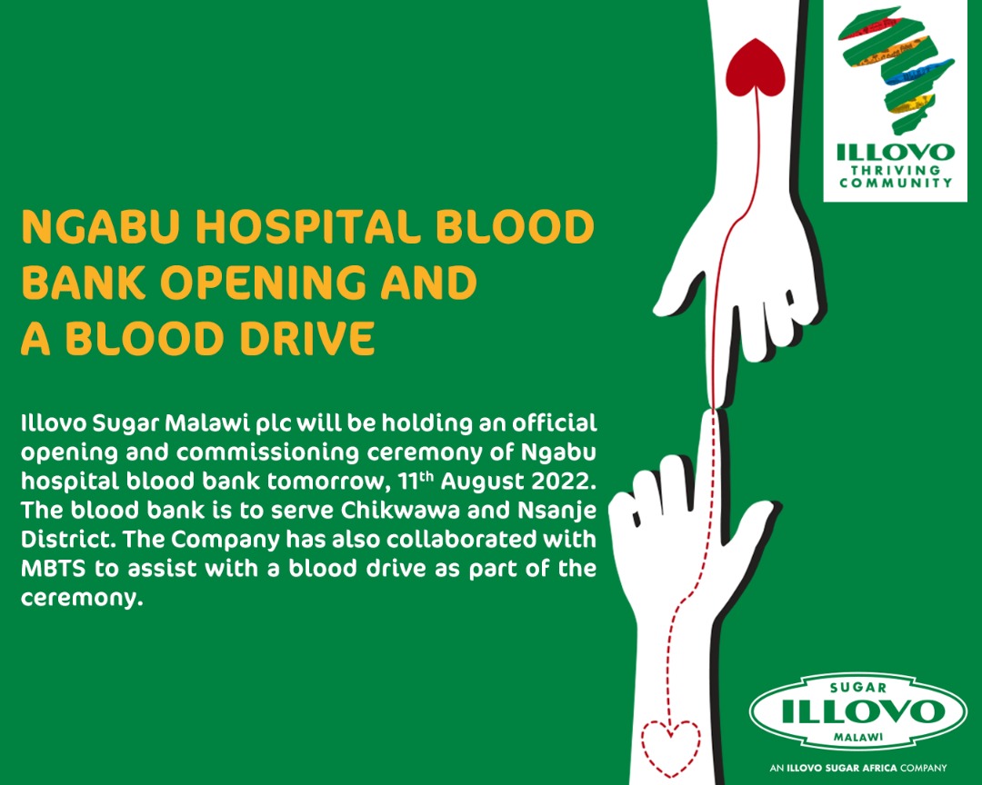This counts as part of our efforts to remain socially responsible by playing a role in ensuring a thriving and healthy community in the areas we operate. Watch out for the event highlights tomorrow.

#thrivingcommunity #Malawi #IllovoSugarMalawiPlc