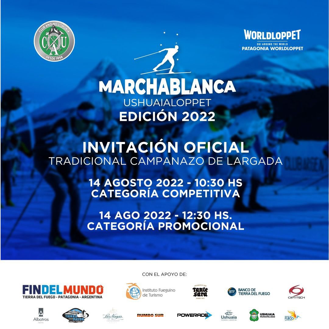 oscarrubinos's tweet photo. Felicitaciones a los organizadores de la Marchablanca y Ushuaia Loppet 2022.
@pablovalcheff y Club andino Ushuaia.
Nuevamente tenemos uno de los eventos más importantes del invierno.
Gracias por permitirnos acompañarlos en esta edición. Éxitos https://t.co/VgHOVADmjH