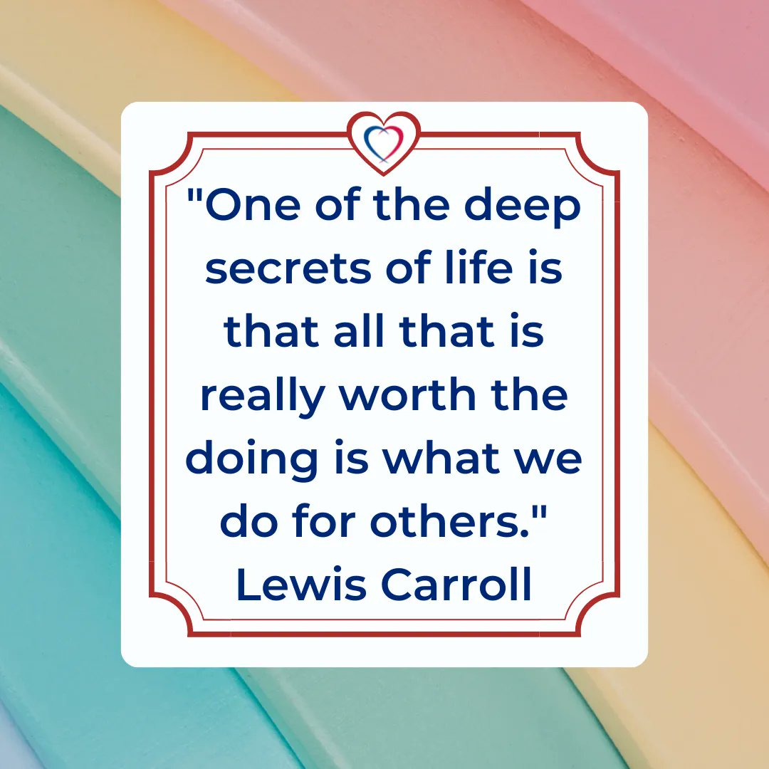 HeartSomerville's tweet photo. We just love this quote. We are here for you, always!  💓
#FamousQuotes #LewisCarroll #ACHDAwareness #CHD #WednesdayQuote https://t.co/zt6LspTnhA