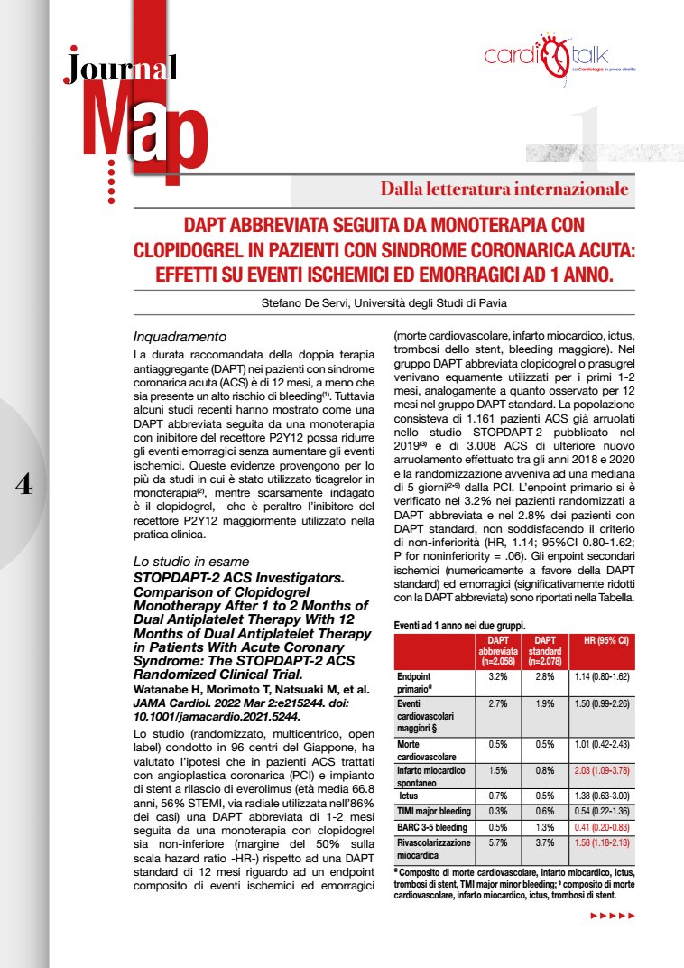 FeliceGragnano's tweet photo. A critical appraisal of the STOPDAPT-2 ACS trial for the #JournalMap #CardioTalk 📰
Online ➡️ https://t.co/lyyRFI1fJB https://t.co/1myz72zJGr