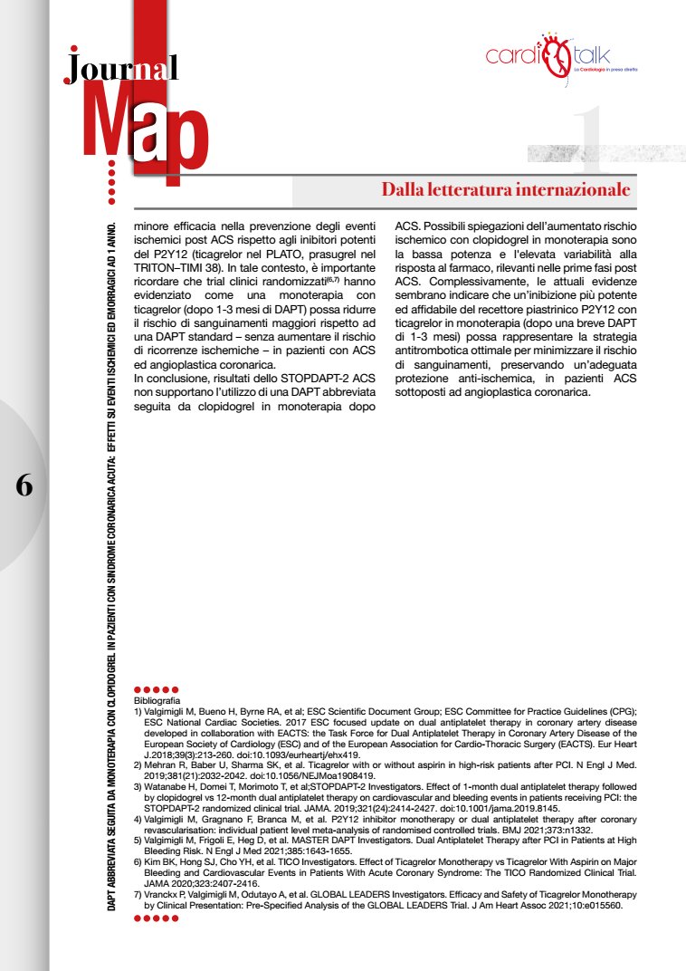 A critical appraisal of the STOPDAPT-2 ACS trial for the #JournalMap #CardioTalk 📰
Online ➡️ cardiotalk.it/post/786708