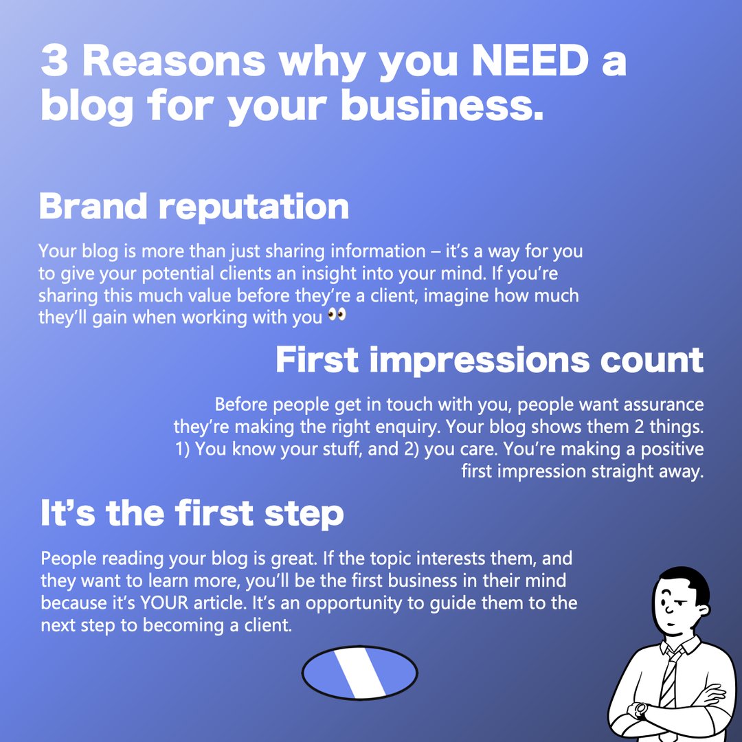sentrycollect's tweet photo. Why do companies have a blog?

It's more than just sharing the latest news, it's also this 👇

#Blogs #SmallBusiness https://t.co/nmr6mnKU41