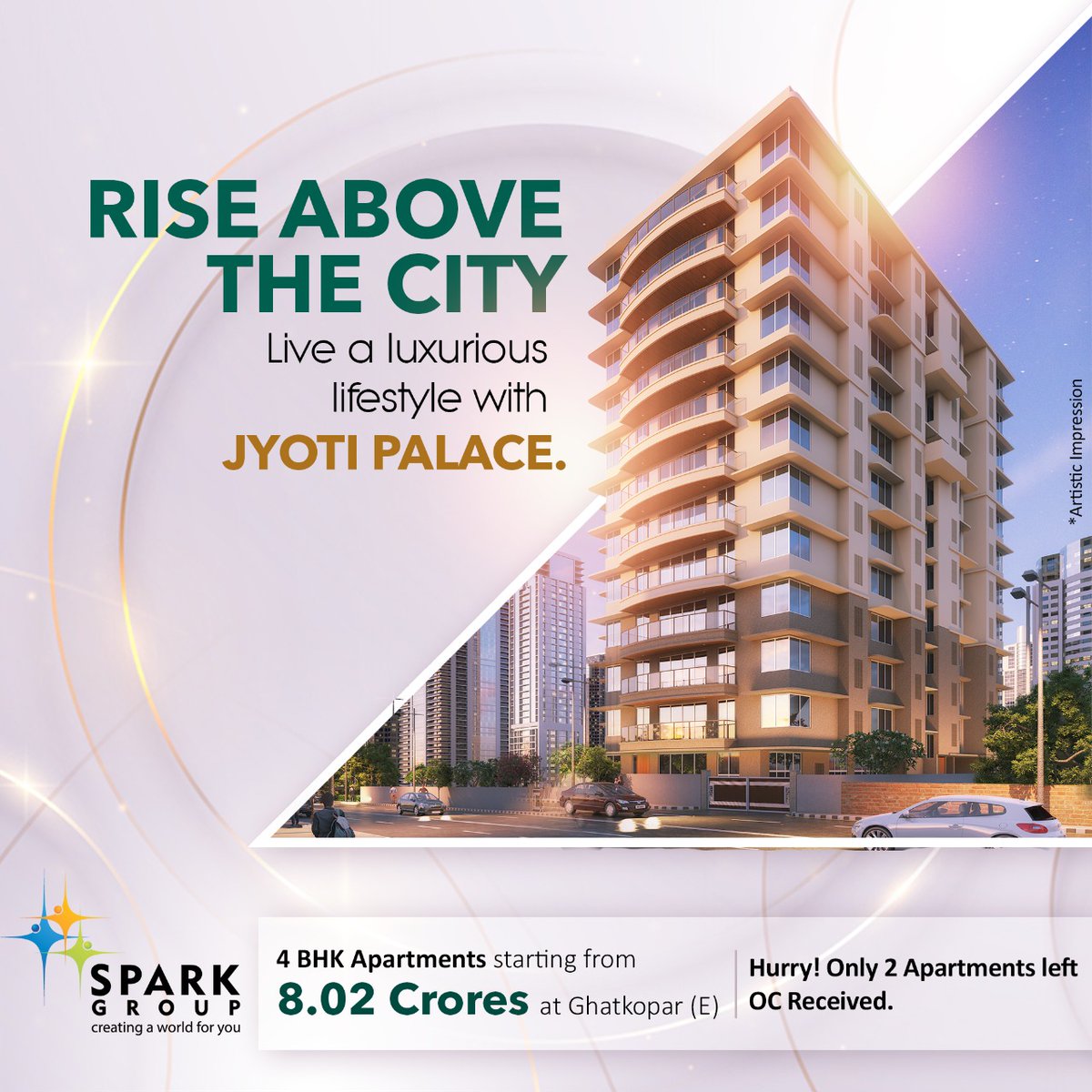 AbhiVer45722951's tweet image. RT @Spark_Developer: Spark Group's Jyoti Palace offers more in every aspect of your life, from luxurious amenities to smooth connectivity to the hotspots of the city.
#SparkDeveloper #JyotiPalace #RealEstate #Investment #GhatKopar #ghatkoparwest #ghatko…