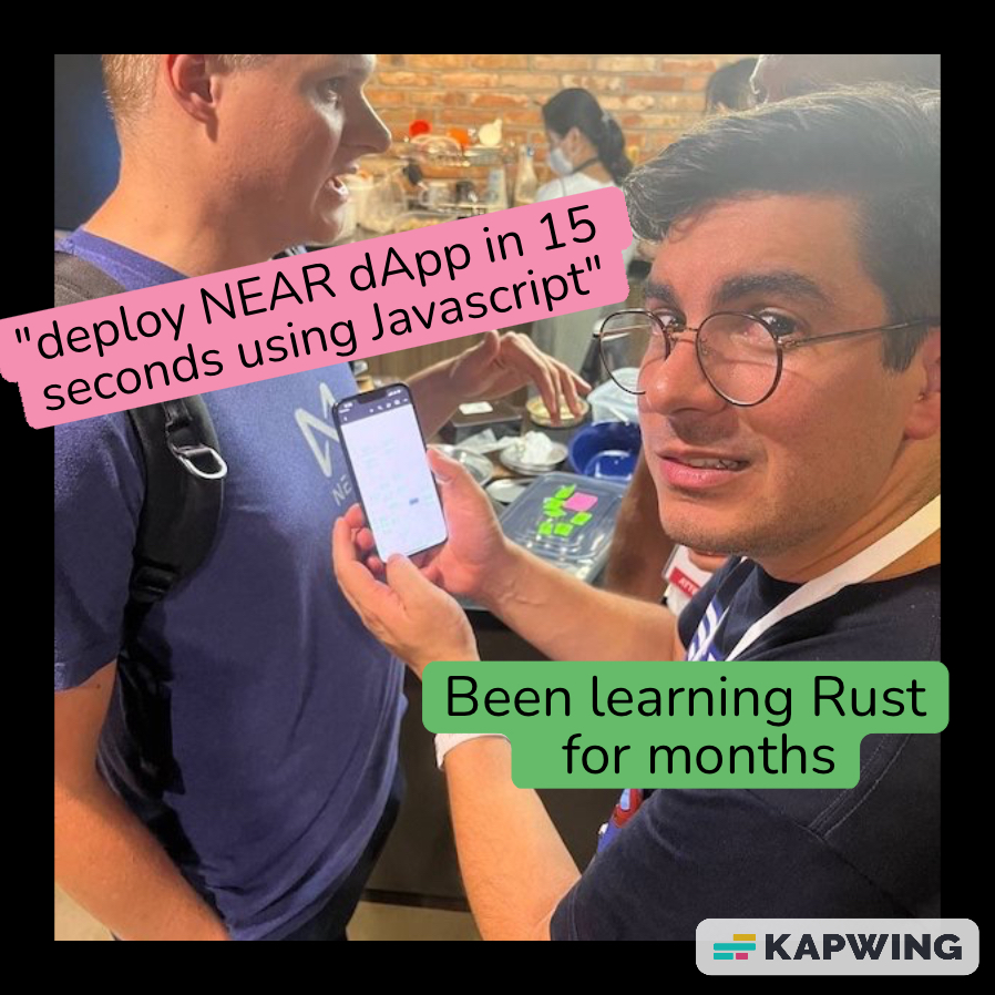 NEAR Unveils JavaScript SDK, Bringing Web3 to 20 Million Developers

<a href="/PagodaPlatform/">Pagoda</a> <a href="/ilblackdragon/">Illia (root.near) (🇺🇦, ⋈)</a> @Near_mem