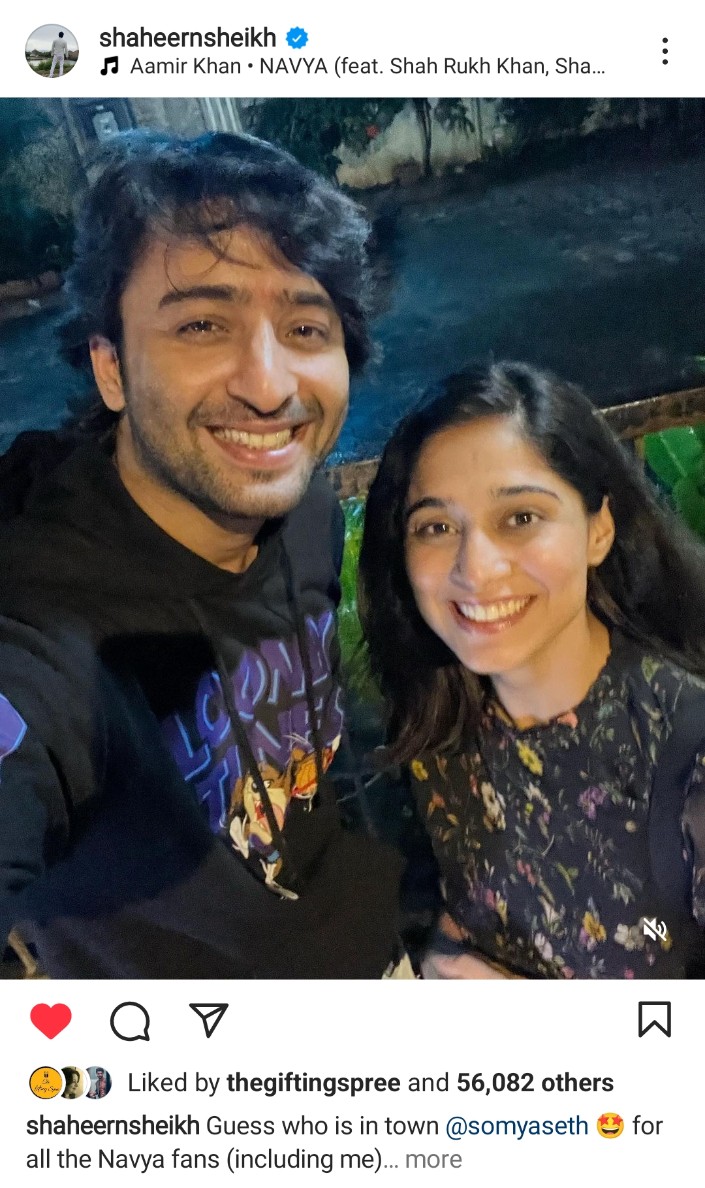 Navya ❤️Anant 💗💗💗💗💗
After ages 
Sooo happy 
Thank uuuu soo much fr sharing this 🥰🥰
<a href="/TheSomyaSeth/">Somya Seth</a>
#Navya #ShaheerSheikh  #somyaseth