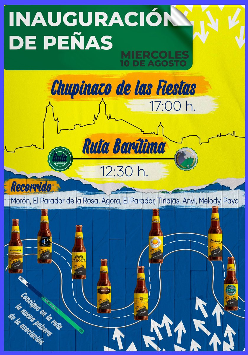 🍻 RUTA BARÍTIMA CON CHARANGA Y CHUPINAZO DE LAS FIESTAS

🗓 Miércoles 10.08.2022
🕧 12:30 h. desde el Pozo Morón: Ruta Barítima con Charanga.
🕔 17:00 h.: Chupinazo de las Fiestas, en la Plaza

🙌🏼 ¡FELICES FIESTAS!

📲 #FiestasAgostoTorrejoncillo2022 #SinFiestasNoHayPueblo