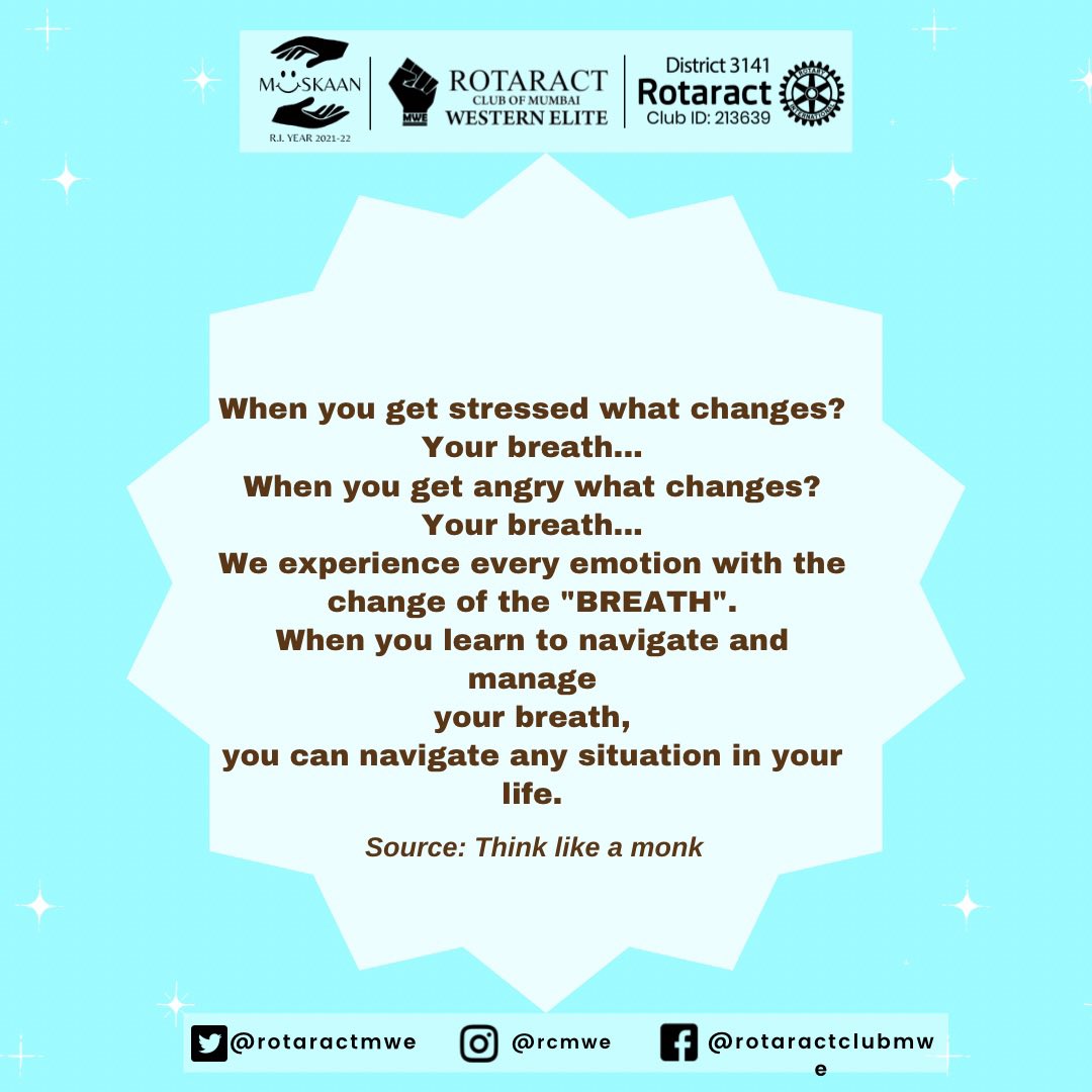 rotaract_mwe's tweet photo. Soulful Saturday✨
- A Social Media Initiative
"Cancers of the Mind: Comparing, Complaining, Criticizing."
#quote #quoteoftheday #quotesdaily #sayings #soulful https://t.co/Pwd6A0jRlS