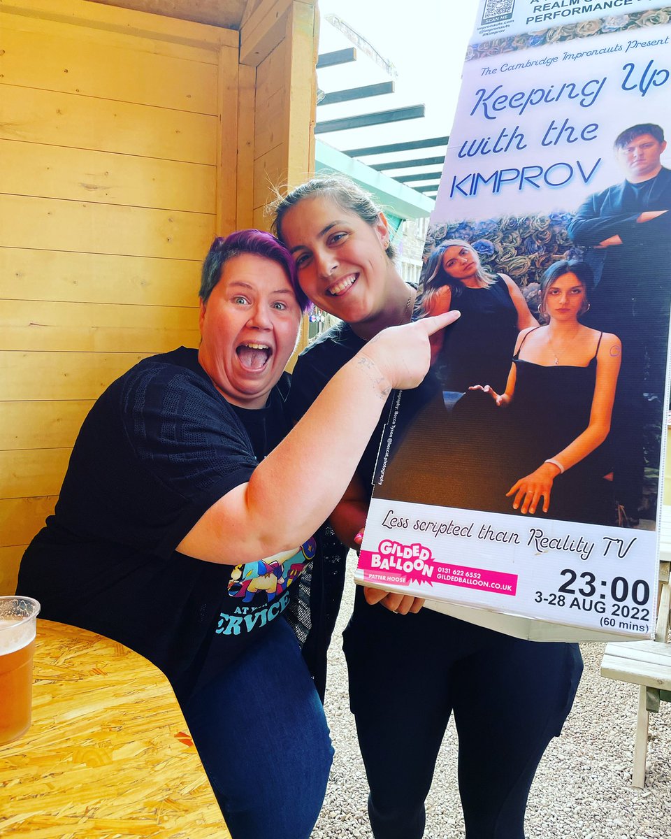 Keeping up with the Kimprov
Who doesn’t LOVE some trashy reality tv?!! 
Now is YOUR chance to say what the drama is all about. Join these brilliant impronauts for a hilarious dose of improvised reality tv.
GET YOUR TICKETS <a href="/Gildedballoon/">Gilded Balloon</a> <a href="/edfringe/">Edinburgh Festival Fringe</a> <a href="/Impronauts/">The Cambridge Impronauts</a>