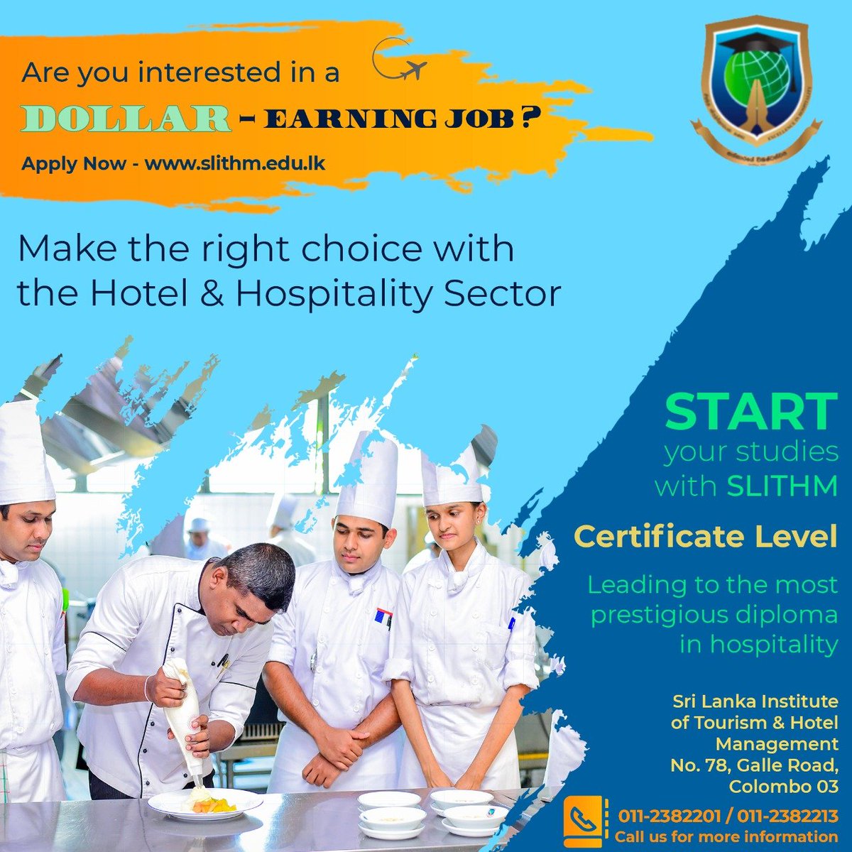 SSlithm's tweet image. Interested in a Dollar earning job?

Apply here! :
slithm.edu.lk

#education #slithm #studies #tourism #management #tourismmanagement #training #hotelmanagement #travel #housekeeping #courses #hoteltraining #catering #diploma #apprecticeship