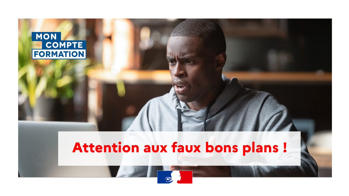 ⚠ Alerte fraude au #CPF : prenez garde aux faux « bons plans » !
Des publicités illégales vous incitant à récupérer votre solde CPF en euros circulent sur les réseaux sociaux et sur internet ! Faites attention !
Plus d’infos ➡ travail-emploi.gouv.fr/actualites/l-a…