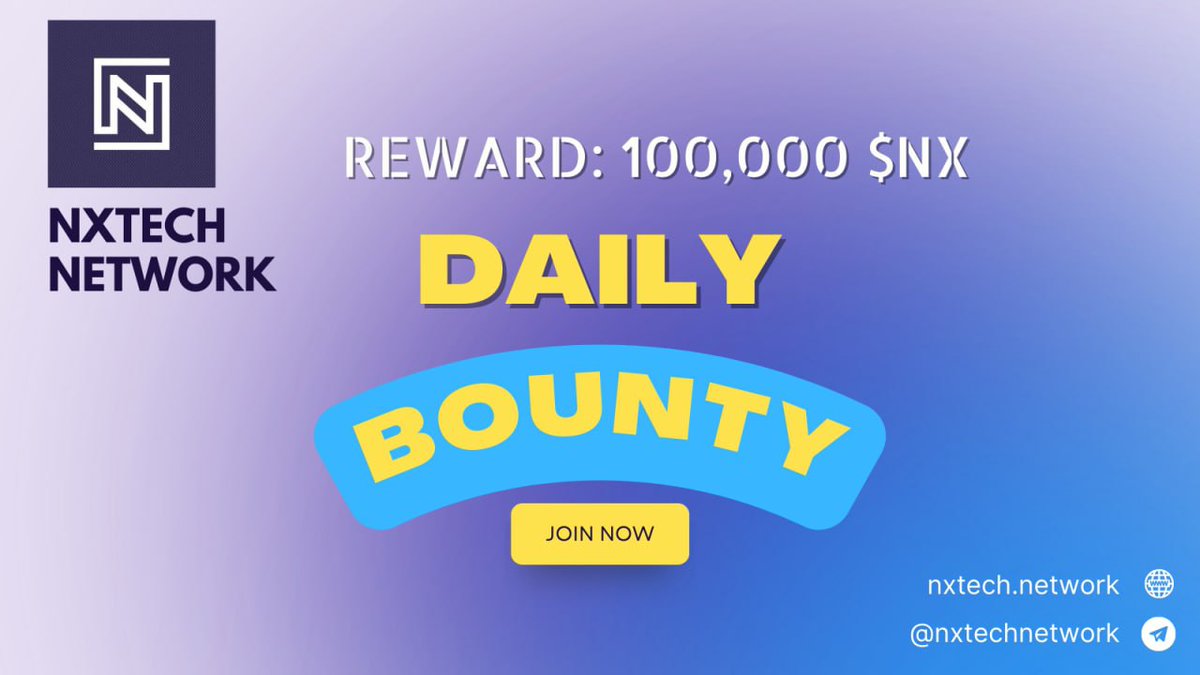 NxtechNetwork's tweet photo. #NXTechNetwork invites you to participate in our first #bountycampaign. 
Join our telegram, and check the pinned message to get more information. https://t.co/sVc66ttWrp

#DeFi #Airdrop #Crypto #Cryptocurency #BNB #BSC https://t.co/PfICFQUR99