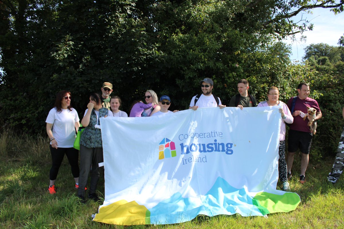 coophousingie's tweet photo. The sun shone down on Members and staff who met up for the last of three #WalktoConnect walk of the Summer in Clashganny, Co. Carlow, on Sunday.
#CHICommunity #Carlow https://t.co/aqHSnvrgLA