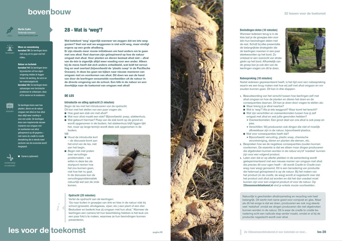 Heb jij het boek ’32 lessen voor de toekomst’ al? Duurzaam leren met praktische voorbeeldlessen voor leerlingen van de basisschool – op hun eigen niveau. Zie 32lessenvoordetoekomst.nl voor meer informatie en bestelmogelijkheid. #duurzaamleren #onderbouw #middenbouw #bovenbouw