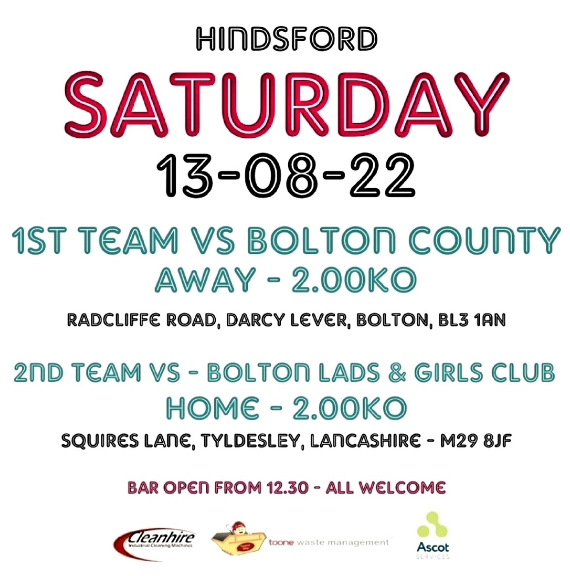 Hindsford AFC (@hindsfordtonics) on Twitter photo 