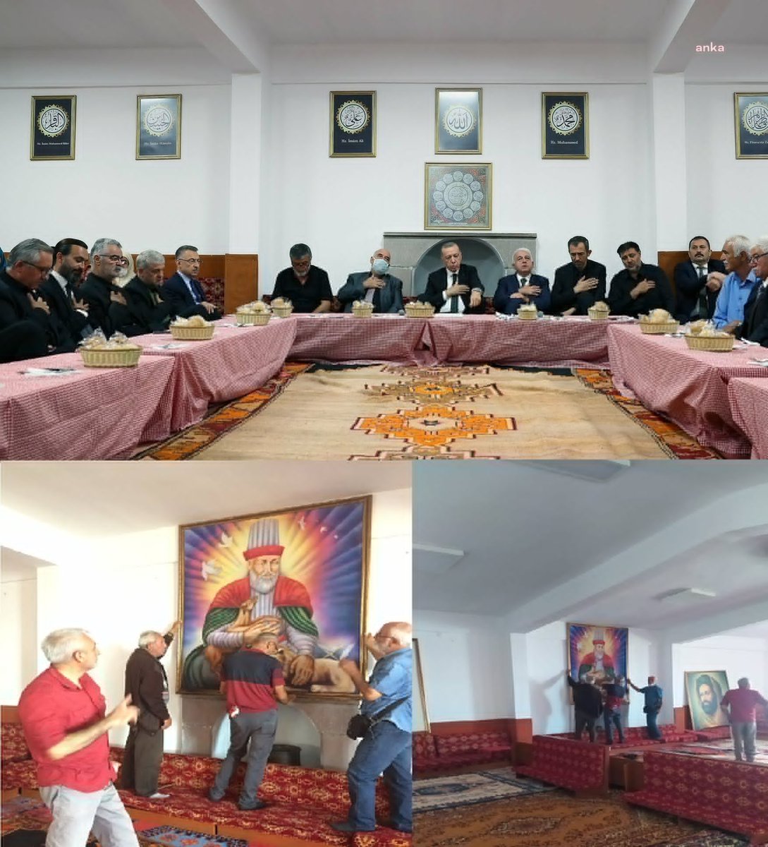 Erdoğan’ın gittiği cemevinin dedesi Hüseyin Öz: 

"Sağdan soldan dede davet etmişler bilgimiz dışında. Kendi evimizde bizi misafir ettiler. Gelenleri tanımıyorum. Film platosu gibi kullandılar bizi."