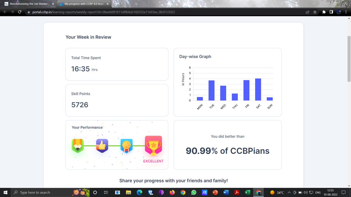 MATHESWARAND3's tweet image. My progress with CCBP 4.0 Academy portal.ccbp.in/learning-repor…