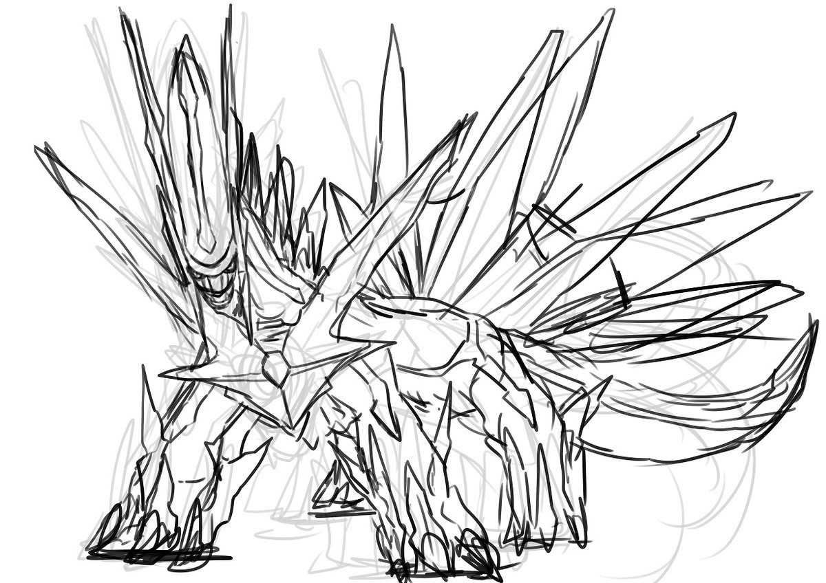 息子用アレンジディアルガ
娘には何描くかのう 