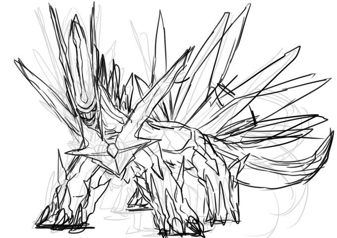 息子用アレンジディアルガ
娘には何描くかのう 