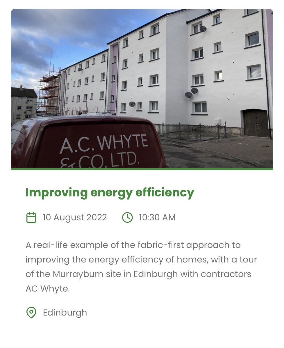 McKJohnA's tweet image. Today’s line up for the Green Home Festival (part of the Edinburgh Festival Fringe) is:
- Improving Energy Efficiency, 
Mitigating Climate Change &amp;amp; Retrofitting a Tenement.
All shows are FREE to attend. Full details &amp;amp; how to book at: greenhomefestival.co.uk/shows/