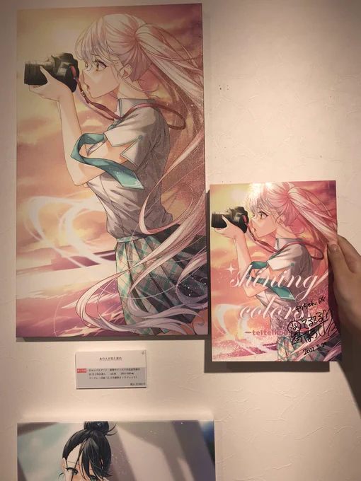 てるてる法師さんの個展お邪魔してました!もう開催終了しているのですが、作品数多くてとても見応えありました写真は買った御本と家に飾ってるクリアファイルです 