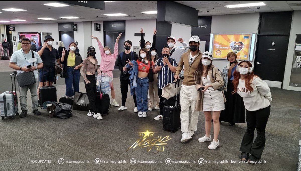 SDONNYSUPREMACY's tweet photo. DonBelle with Star Magic artists safely arrived in San Francisco 

🖇: https://t.co/1D8upMUtim

#DonnyPangilinan | Donny Pangilinan https://t.co/lwgpcnMEyH