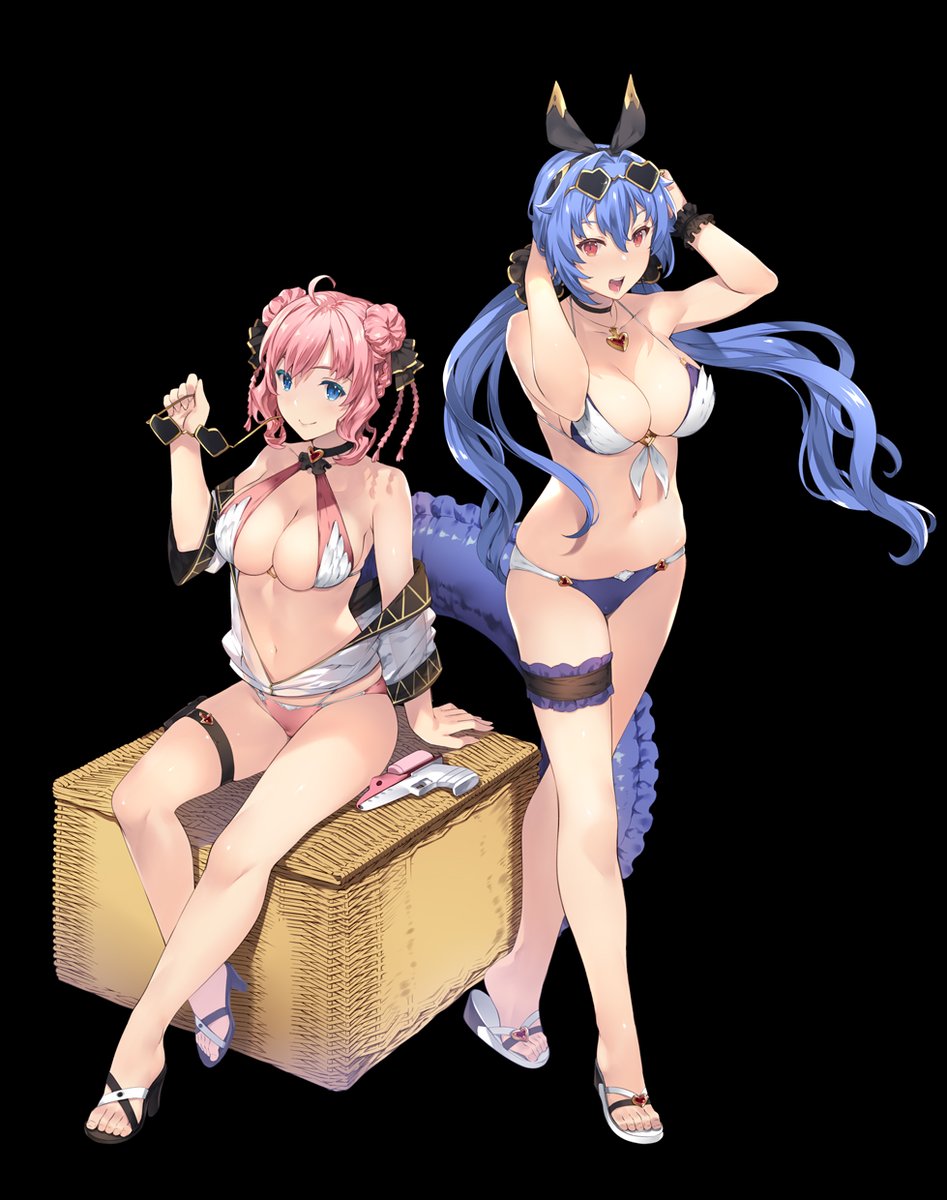 [https://t.co/YAQN2RP5xM]様で配信中のオンラインゲーム『エデンズリッターグレンツェX [https://t.co/hFGiq3wrJy]にて☆【真夏の太陽騎士娘】ルン&シャンを描かせていただきました。よろしくお願いしますー👏 #エデンズリッターグレンツェ #グレンツェ 