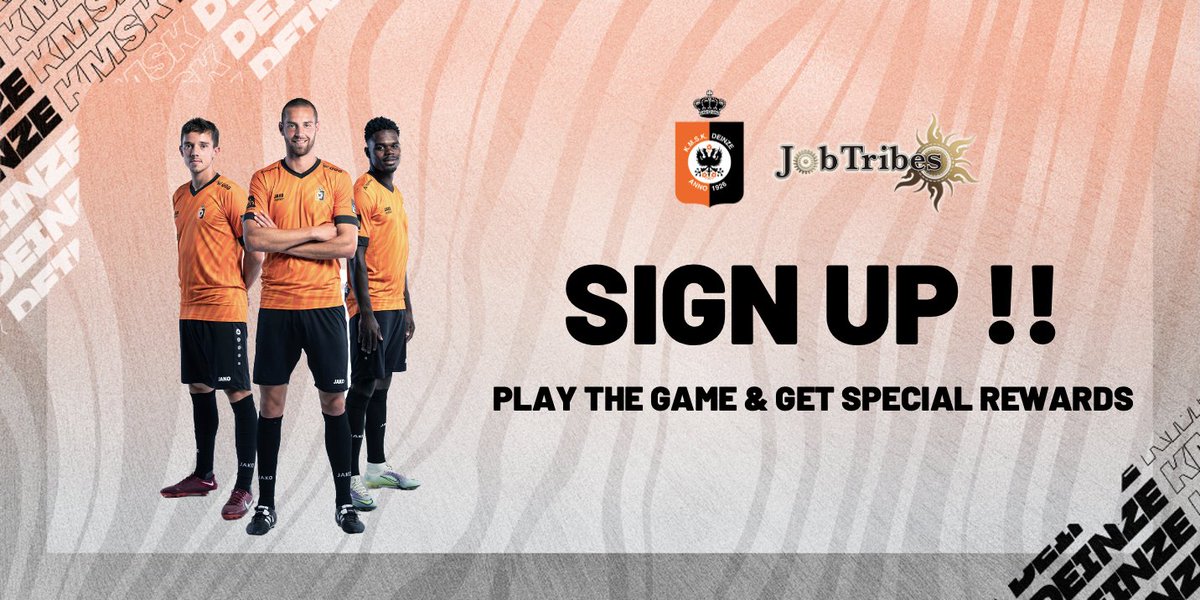 KMSKDeinze's tweet photo. We welcome a new sponsor, Mr. Mori!

His contribution will be turned into NFT cards for fans to play the online game called #JobTribes which our partner DEA provides. You can join us here: https://t.co/6IHRHEIr3R

More information 👉 https://t.co/Txm9sYxfUZ https://t.co/yqrJhv7BH8