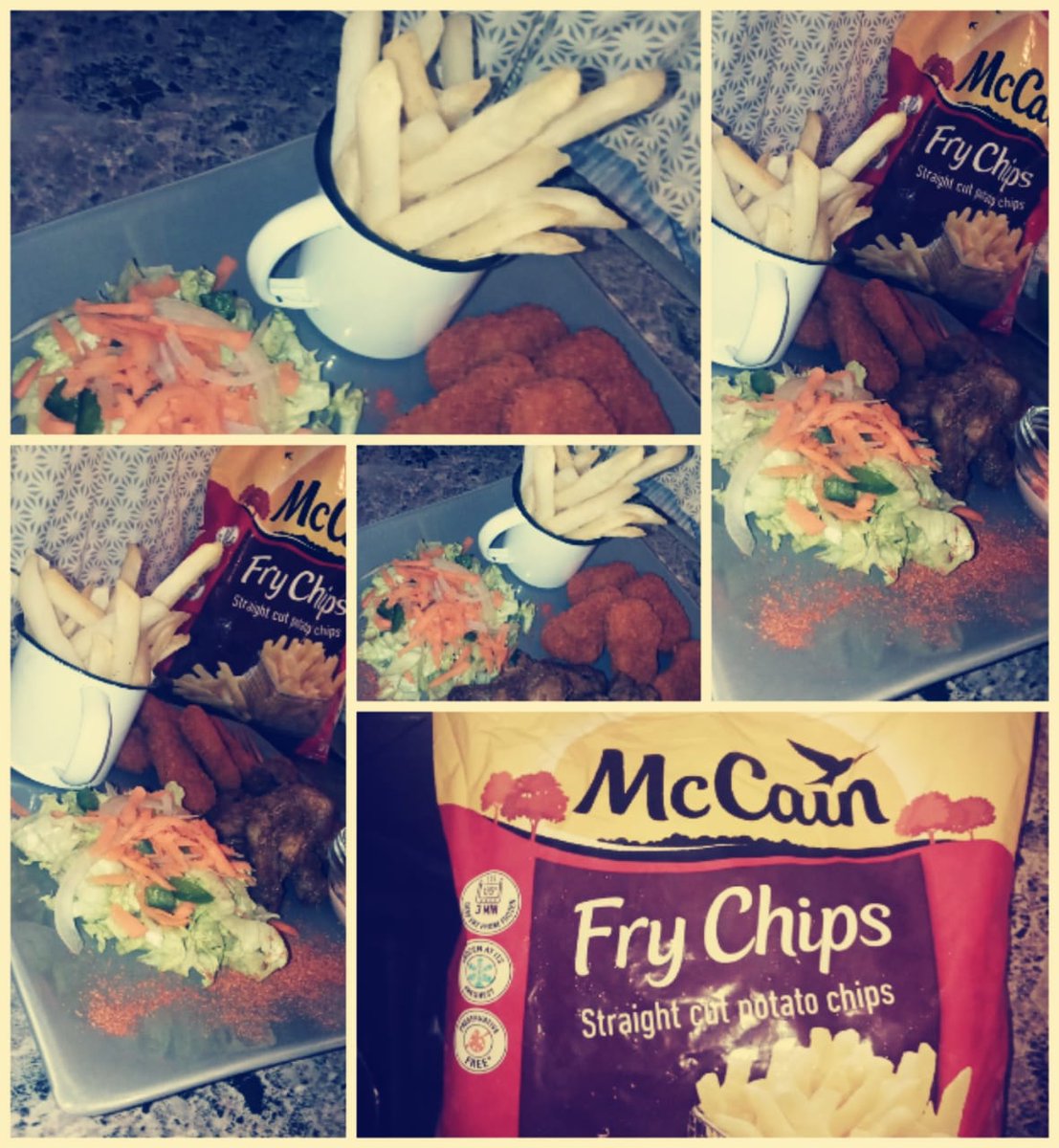 hannahnietta's tweet photo. @McCainSA @PhilipsHomeSA No meal in our house is complete without @McCainSA  a beautiful compliment to every meal #McCainxPhilips https://t.co/WPtNqTn36b