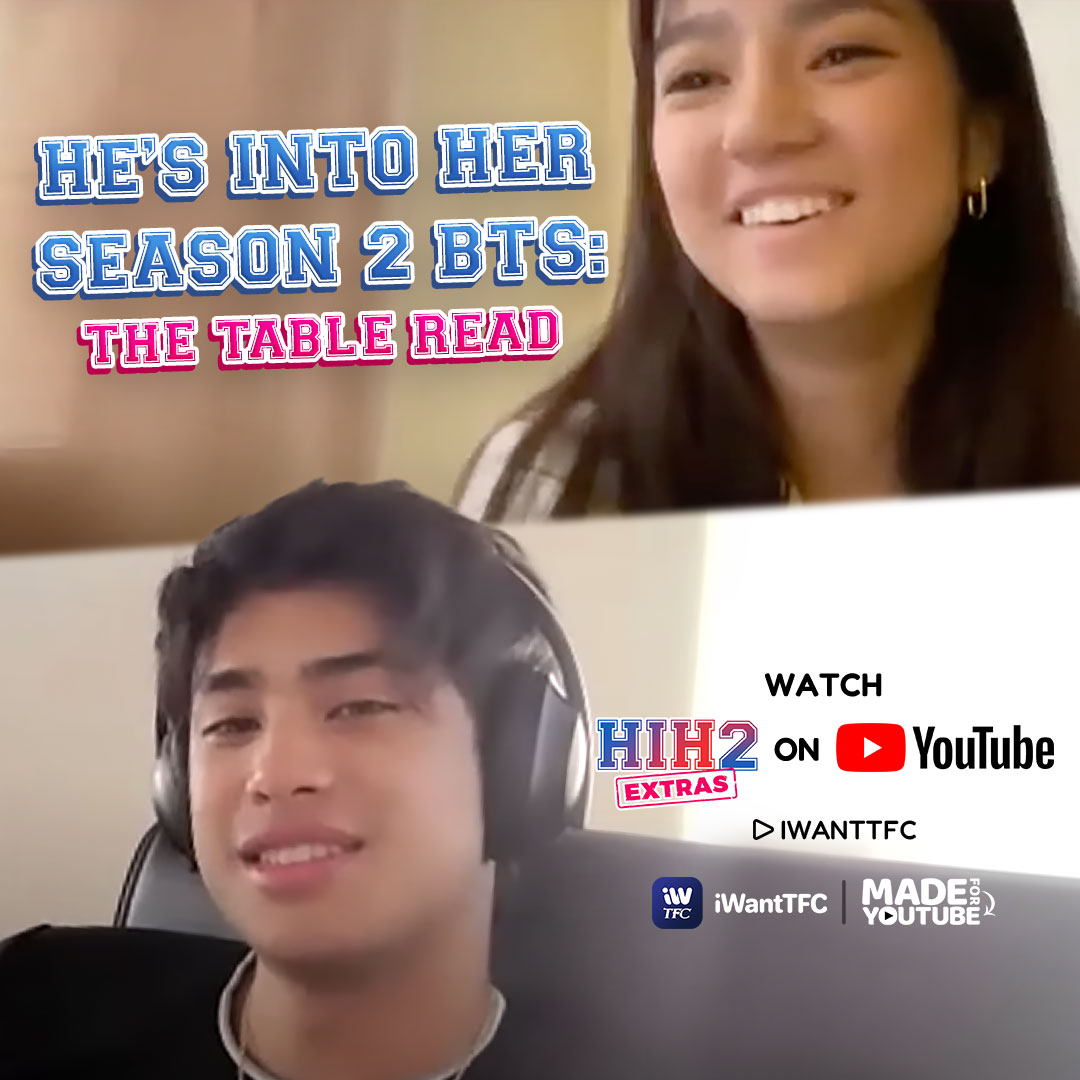 StarCinema's tweet photo. We saw the #HIH2CloserTogetherFinale. This is how it all began. 

Watch the first #HIHS2 table read of #DonBelle and the #HIH cast on #HesIntoHerSeason2 Extras! 
PART 1: https://t.co/kTxzqtG2c7
PART 2: https://t.co/W732M10OU9 https://t.co/d5wXOV9wVr