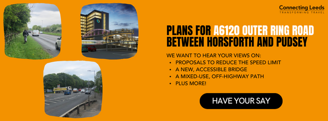 AD| Do you use the A6120 Outer Ring Road (ORR) between Horsforth and Pudsey? They'd love more local families to share their views!
southleeds.mumbler.co.uk/consultation-o…
#connectingwestleeds