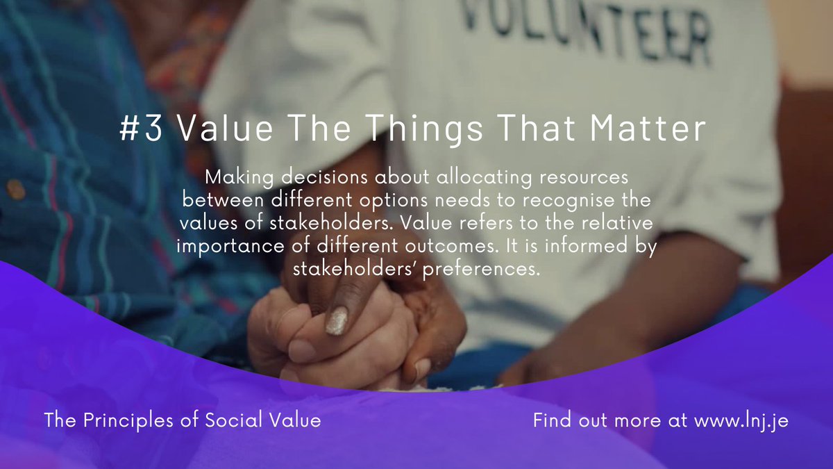 3. Value The Things That Matter

Making decisions about allocating resources between different options needs to recognise the values of stakeholders. 

#SocialValue #Community #DoingGood

ow.ly/ll2j50Kcyzu