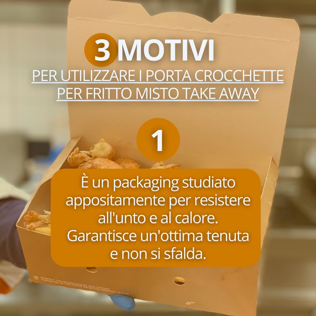ecoshopping_it's tweet photo. Hai pronto il #frittomisto ma vorresti cambiare #packaging per il #takeaway? 

In questo post ti spieghiamo perché è meglio utilizzare i #portacrocchette Made in Italy che trovi sul nostro #shoponline 👌

➡ Vuoi testarli con mano? Richiedi una campionatura gratuita https://t.co/2cZ647uJnG