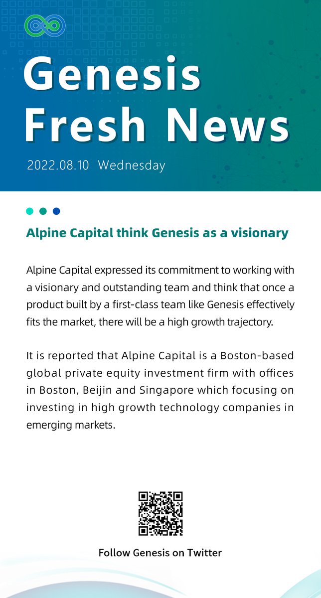 Genesis Public Blockchain tweet media