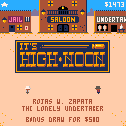 JoachimHesse's tweet photo. Mein talentierter Freund #Donswelt hat mit #ItsHighNoon mal wieder ein neues Spiel veröffentlicht. Wie immer #gratis und wie immer verflixt gut. Ich lege als Highscore $2.804 vor. Wer bietet mehr? 🤠

https://t.co/7OSZBP2THx https://t.co/X2uHXI1EOI