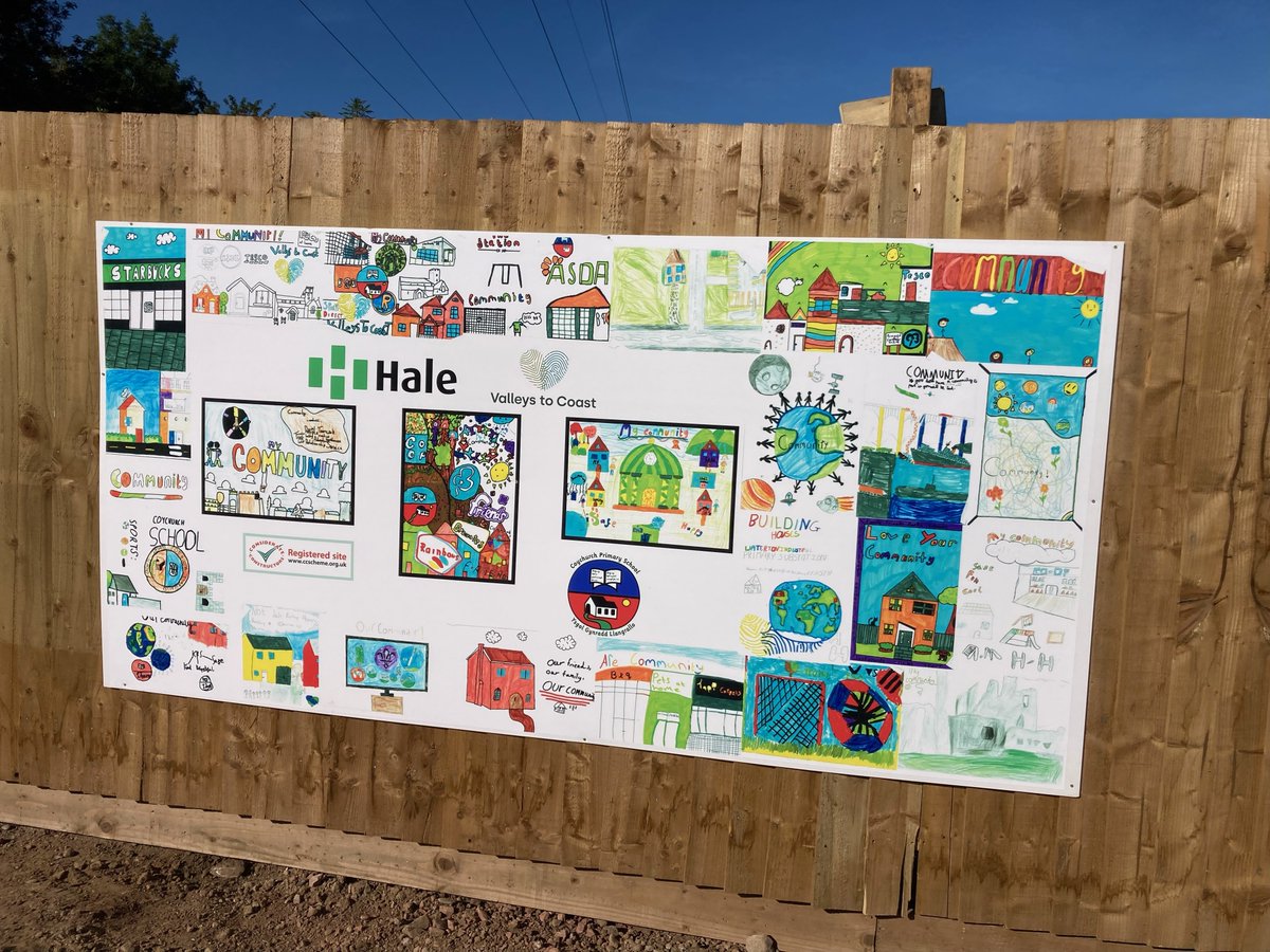 J.G Hale Construction (@jghconstruction) on Twitter photo We recently held "Sustainable Home" and "What I love within my community" poster competitions with <a href="/coychurchps/">Coychurch (Llangrallo) Primary School</a> for our Brocastle Avenue development for <a href="/ValleysToCoast/">Valleys to Coast</a>. We've been blown away with the creativity of each entry, and ❤️ how the designs look on the hoarding 🌲🪵🏡🍂 We recently held "Sustainable Home" and "What I love within my community" poster competitions with <a href="/coychurchps/">Coychurch (Llangrallo) Primary School</a> for our Brocastle Avenue development for <a href="/ValleysToCoast/">Valleys to Coast</a>. We've been blown away with the creativity of each entry, and ❤️ how the designs look on the hoarding 🌲🪵🏡🍂